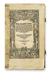 BIBLE IN ENGLISH. Erasmus, Desiderius. The seconde tome . . . of the paraphrase . . . upon the newe testament. 1552. Lacks index